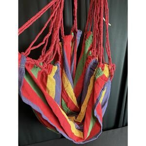 Unbranded portable  hammock chair 37 x 47 colorful